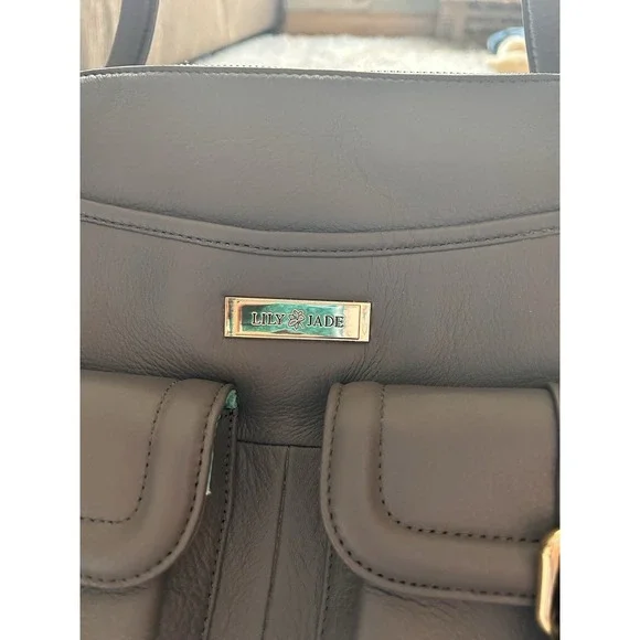 Lily Jade Shaylee Gray Diaper Bag Strap Converts Backpack Accessory Organizer - Picture 5 of 10